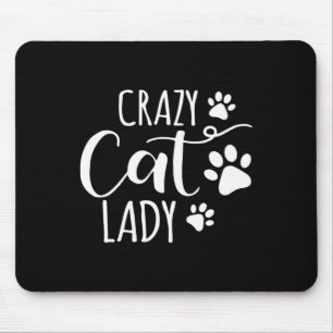 Crazy Cat Lady Funny Cat Meow für Männer Frauen Li Mousepad