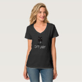 Crazy Cat Lady Funny Cat T-Shirt (Vorderseite Vollansicht)