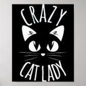 Crazy Cat Lady Funny Fur Mom Mother's Day Christma Poster (Vorne)