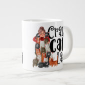 Crazy Cat Lady für diese Katze Lover in Ihrem Lebe Jumbo-Tasse (Vorderseite Rechts)