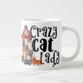 Crazy Cat Lady für diese Katze Lover in Ihrem Lebe Jumbo-Tasse (Rechts)