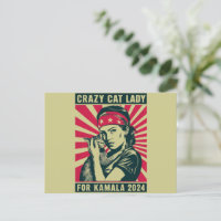 Crazy Cat Lady für Kamala 2024