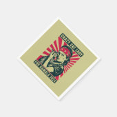 Crazy Cat Lady für Kamala 2024 Serviette (Ecke)