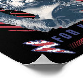 Crazy Cat Lady für Kamala Harris für Präsident 202 Poster (Ecke)