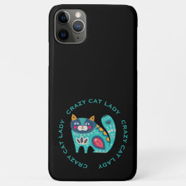 Crazy Cat Lady, helle, stylisierte Katze Illustrat Case-Mate iPhone Hülle