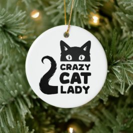 Crazy Cat Lady Holiday Ornament