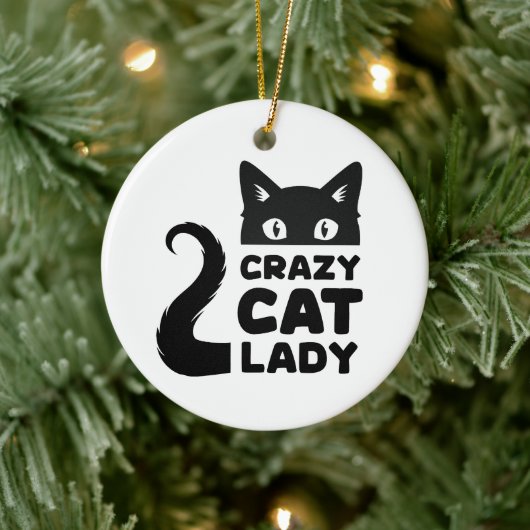 Crazy Cat Lady Holiday Ornament (Baum)