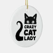 Crazy Cat Lady Holiday Ornament (Rechts)