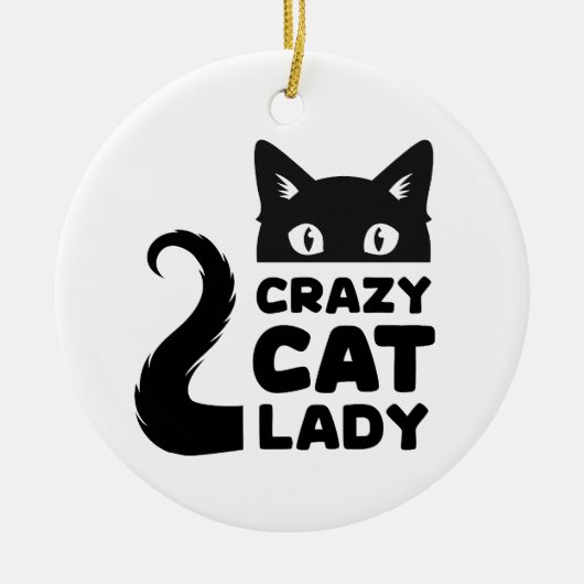 Crazy Cat Lady Holiday Ornament (Vorne)