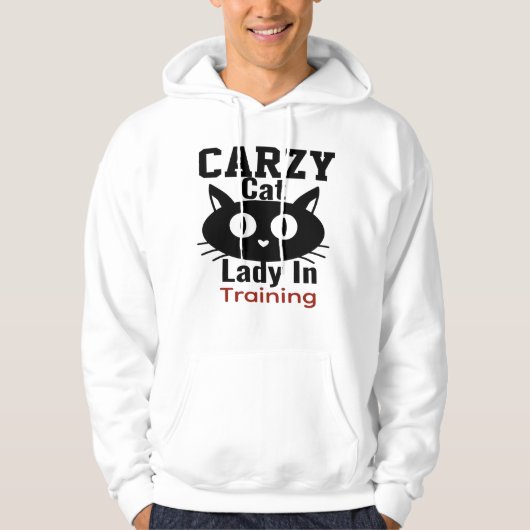 CRAZY CAT LADY HOODIE (Vorderseite)