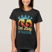 Crazy Cat Lady im Training T-Shirt (Vorderseite)