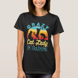 Crazy Cat Lady im Training T-Shirt