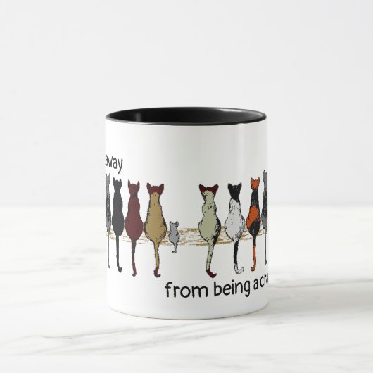 Crazy Cat Lady im Training Tasse (Zentrum)