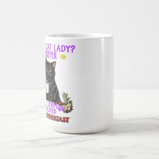 crazy cat lady? kaffeetasse (Mittel)