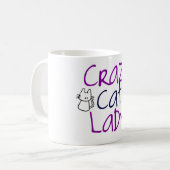 Crazy Cat Lady Kaffeetasse (Vorderseite Links)