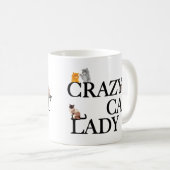 Crazy Cat Lady Kaffeetasse (VorderseiteRechts)