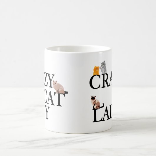 Crazy Cat Lady Kaffeetasse (Mittel)