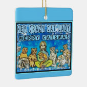 Crazy Cat Lady Keramikornament (Rechts)