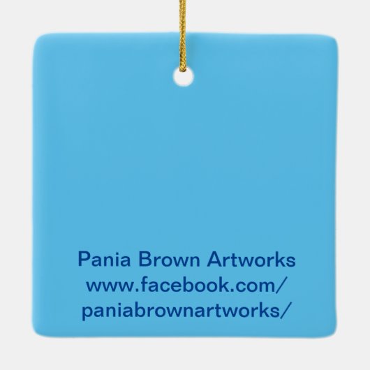 Crazy Cat Lady Keramikornament (Rückseite)