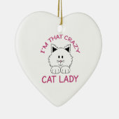 CRAZY CAT LADY KERAMIKORNAMENT (Rechts)