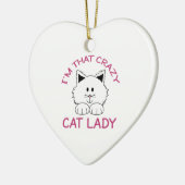 CRAZY CAT LADY KERAMIKORNAMENT (Links)
