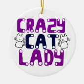 Crazy Cat Lady Keramikornament (Vorne)