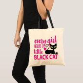 Crazy Cat Lady Kitty Lover Halloween Black Cat Tragetasche (Vorderseite (Produkt))