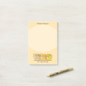 Crazy Cat Lady Kity Cartoon Personalisiert Post-it Klebezettel (Auf Schreibtisch)