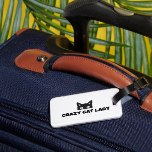 Crazy Cat Lady Luggage Tag Gepäckanhänger