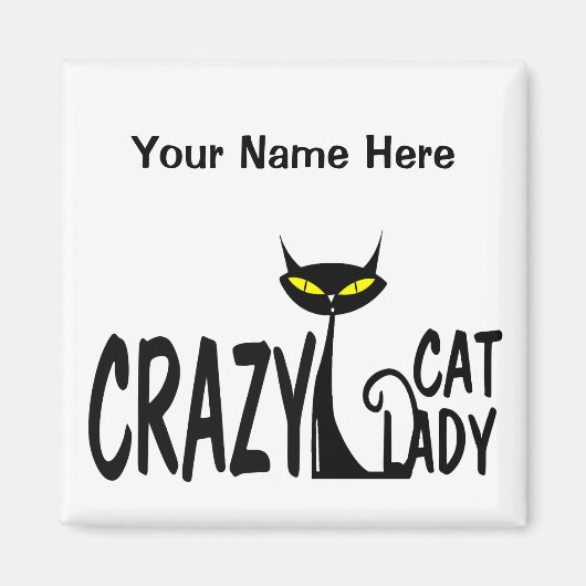 Crazy Cat Lady Magnet (Vorne)