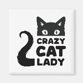 Crazy Cat Lady Magnet (Vorne)