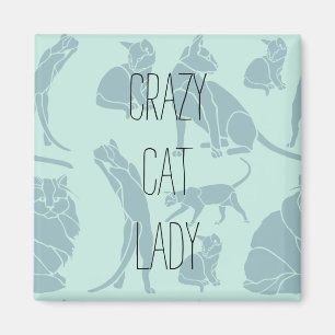 Crazy Cat Lady Magnet