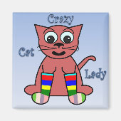 Crazy Cat Lady Magnet (Vorne)