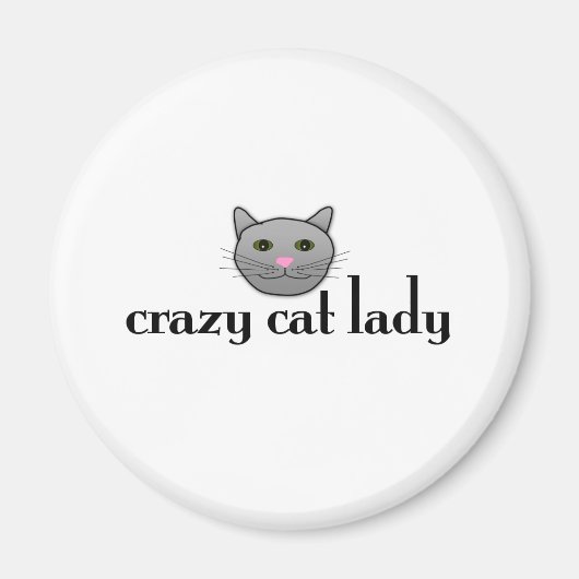 Crazy Cat Lady Magnet (Vorne)
