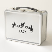 Crazy Cat Lady Metall Brotdose (Vorderseite)
