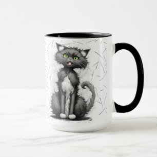 Crazy Cat Lady mit Katzenhaaren Tasse