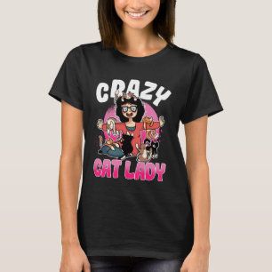 Crazy Cat Lady Motif Great Cat Mum Oma T-Shirt