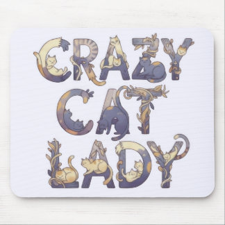 Crazy Cat Lady Mousepad