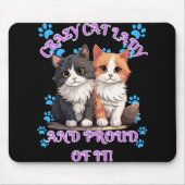 Crazy Cat Lady Mousepad (Vorne)