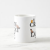 Crazy Cat Lady Niedlich Monogram Kaffeetasse (Mittel)