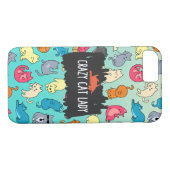Crazy Cat Lady Niedlich und spielerisch Cat Patter Case-Mate iPhone Hülle (Rückseite (Horizontal))