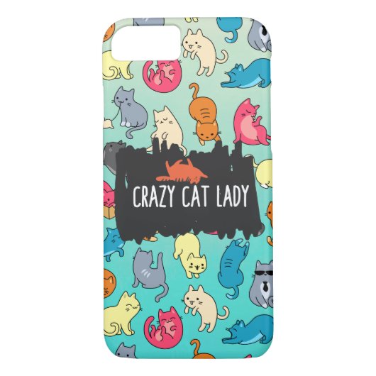 Crazy Cat Lady Niedlich und spielerisch Cat Patter Case-Mate iPhone Hülle (Rückseite)