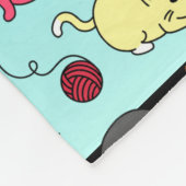 Crazy Cat Lady Niedlich und spielerisch Cat Patter Fleecedecke (Ecke)