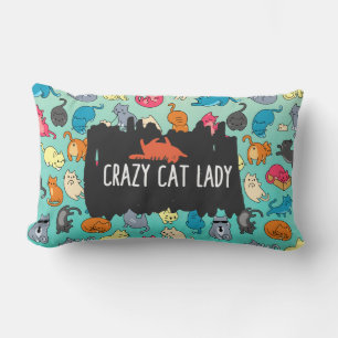 Crazy Cat Lady Niedlich und spielerisch Cat Patter Lendenkissen