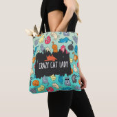 Crazy Cat Lady Niedlich und spielerisch Cat Patter Tasche (Von Nahem)