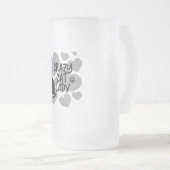 Crazy Cat Lady Notebook Mattglas Bierglas (VorderseiteRechts)