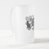 Crazy Cat Lady Notebook Mattglas Bierglas (Vorderseite Links)