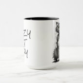 Crazy Cat Lady on White Tasse (Zentrum)