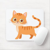 Crazy Cat Lady Orange Tabby Cartoons Kitten Cat Mousepad (Mit Mouse)