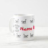 Crazy Cat Lady Personalisierte Mug Cup Kaffeetasse (Vorderseite Links)